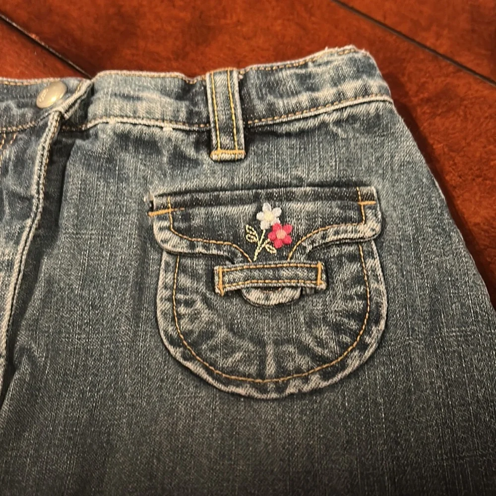Gymboree Chelsea Girl Denim Embroidered Skort Size 5